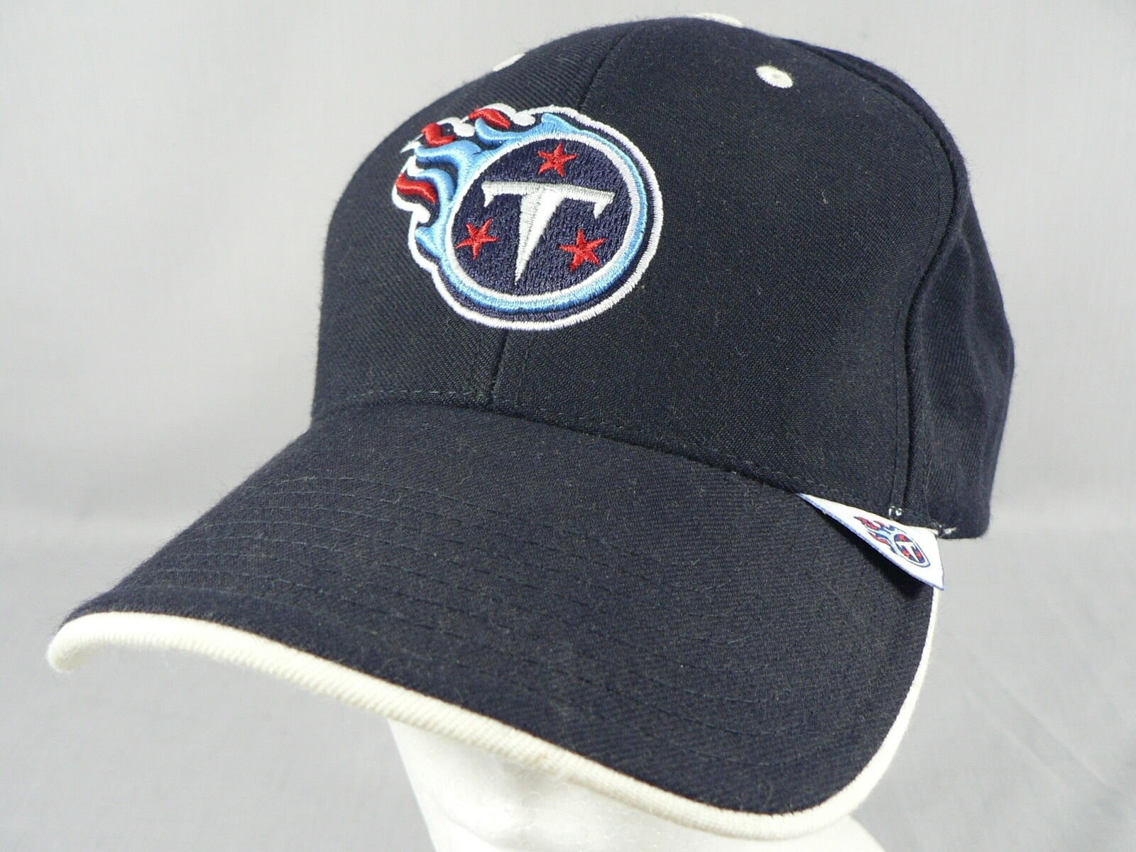 NFL Titans Golf Baseball Cap Hat Embroidered "T" logo Adj. OSFM