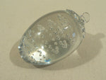 Load image into Gallery viewer, Paperweight art glass piece Strawberry shape w/ bubbles
