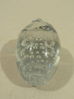 Load image into Gallery viewer, Paperweight art glass piece Strawberry shape w/ bubbles
