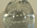 Load image into Gallery viewer, Paperweight art glass piece Strawberry shape w/ bubbles
