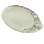 Load image into Gallery viewer, Serving Platter Oval Embossed Sea Accents Made in India Beach Kitchen Decor 16&quot;
