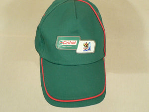 Vintage Castrol FIFA 2010 Golf Trucker Cap Hat one size fits adjust., dbl brim