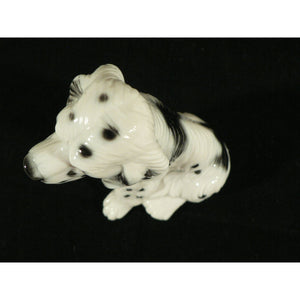 Spaniel Dog Figurine Ceramic Vintage Sitting Pose Collectible 5.5"