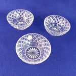 Load image into Gallery viewer, Lenox Bowl Crystal Diamond Criss Cross 5&quot; Dia Original Decal Vintage Set of 3
