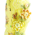 Load image into Gallery viewer, Figurine Asian Geisha Girl Bisque Face Hand Painted Ceramic 9.5&quot;
