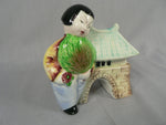 Load image into Gallery viewer, Vtg Asian Pocket Planter Made in Japan Hand Painted Chop Marked
