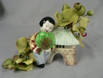 Load image into Gallery viewer, Vtg Asian Pocket Planter Made in Japan Hand Painted Chop Marked
