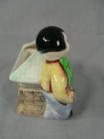 Load image into Gallery viewer, Vtg Asian Pocket Planter Made in Japan Hand Painted Chop Marked
