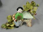 Load image into Gallery viewer, Vtg Asian Pocket Planter Made in Japan Hand Painted Chop Marked
