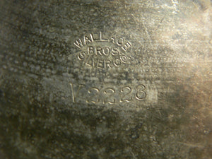 Vtg. Wallace Bros. Silver Plate Creamer V2228 Stamped