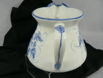 Load image into Gallery viewer, Water Pitcher Ice Lip or Teapot Hand Painted Glaze Floral
