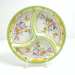 Load image into Gallery viewer, Asian Japanese 3 Sectioned Serving Dish Hallmark Stamped Hand-painted
