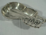 Load image into Gallery viewer, Condiment Nut Candy Dish, PEAR Shaped, cast metal silver tone Distressed Finish
