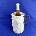 Load image into Gallery viewer, Wine Champagne Beverage Cooler Mud Pie Grape Motif Vintage Bar KItchen Decor 8&quot;
