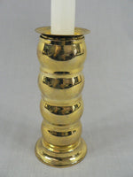 Load image into Gallery viewer, Napkin Rings, Stacked on Brass Candlestick Base 4 Rings and Stand
