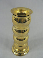 Load image into Gallery viewer, Napkin Rings, Stacked on Brass Candlestick Base 4 Rings and Stand
