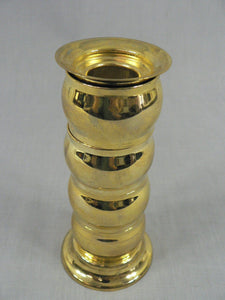 Napkin Rings, Stacked on Brass Candlestick Base 4 Rings and Stand