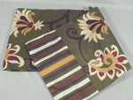 Load image into Gallery viewer, Table runner floral pattern, Striped ends 14&quot; x 70&quot; Hemmed and Lined
