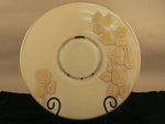 Load image into Gallery viewer, Centerpiece Charger Plate Glass Embossed Floral Border 3-D Effect back glazed
