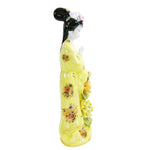 Load image into Gallery viewer, Figurine Asian Geisha Girl Bisque Face Hand Painted Ceramic 9.5&quot;
