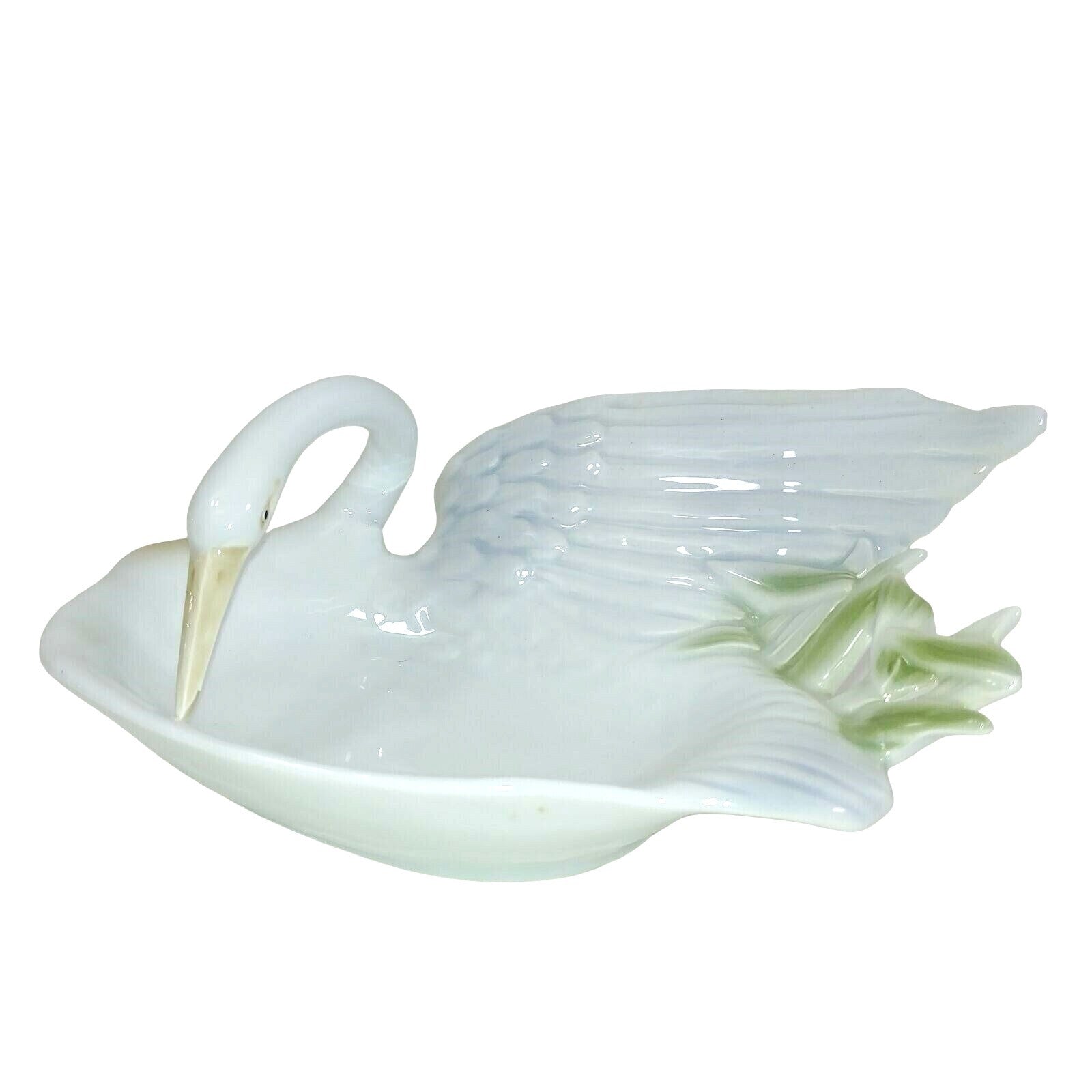 FF Fitz and Floyd Swan Soap or Candy Dish Original Decal