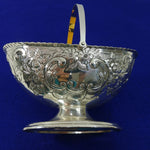 Load image into Gallery viewer, Corbell &amp; Co. Silver Plated Oval Basket Handle Embossed Design Bottom Stamp Mark
