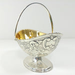 Load image into Gallery viewer, Corbell &amp; Co. Silver Plated Oval Basket Handle Embossed Design Bottom Stamp Mark
