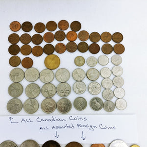 Foreign Coins 41 pc Lot Vintage