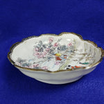 Load image into Gallery viewer, Dish Japanese Trinket Vanity Serving Dish with Moriage Raised Beaded Finish
