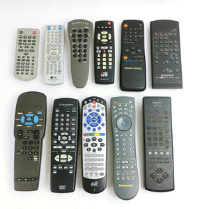 TV DVD Remote Controls Lot of 11 Assorted Brands - Untested