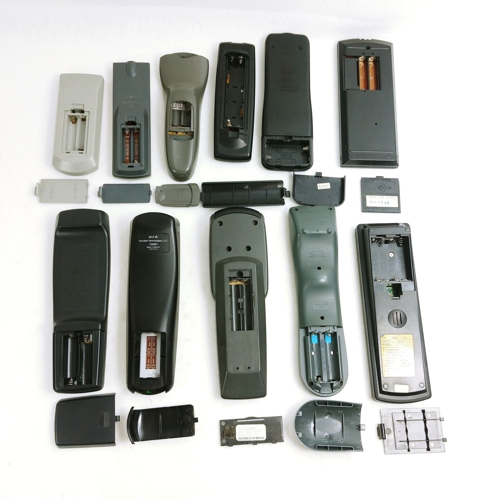 TV DVD Remote Controls Lot of 11 Assorted Brands - Untested