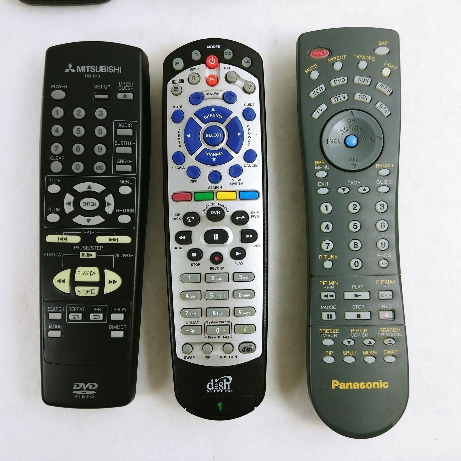 TV DVD Remote Controls Lot of 11 Assorted Brands - Untested