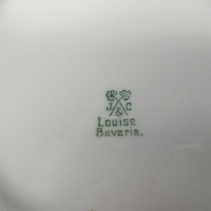 J and C Bavaria Collector Plate with Sweet Pea Design Hand Painted