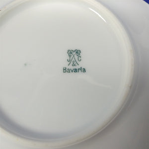 J and C Bavaria Collector Plate Hand Painted Yellow Floral