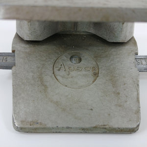 2 Hole Paper Punch Apsco Patented Adj. Side Guide Fixed Spacing 1/4" dia Vintage
