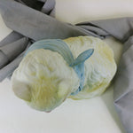 Load image into Gallery viewer, Cat Kitten Feline Figurine with Blue Necktie Bisque Ceramic
