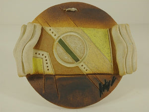 Original Pottery Art Piece Artist Signed Modern Contemporary Sculptural Ceramic