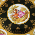 Load image into Gallery viewer, Decorative Plate Fragonard Love Story Plate Courting Couple Gold Trim Bavaria  10.5&quot;
