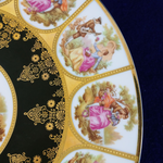 Load image into Gallery viewer, Decorative Plate Fragonard Love Story Plate Courting Couple Gold Trim Bavaria  10.5&quot;
