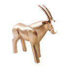Load image into Gallery viewer, Antelope Gazelle Animal Statue Figurine Copper Colored Cast Aluminum 8&quot; Tall
