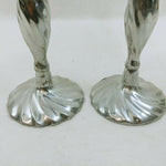 Load image into Gallery viewer, Candle Stick Holders Twist Shaft Base Cast Aluminum Vintage Home Decor 9&quot;
