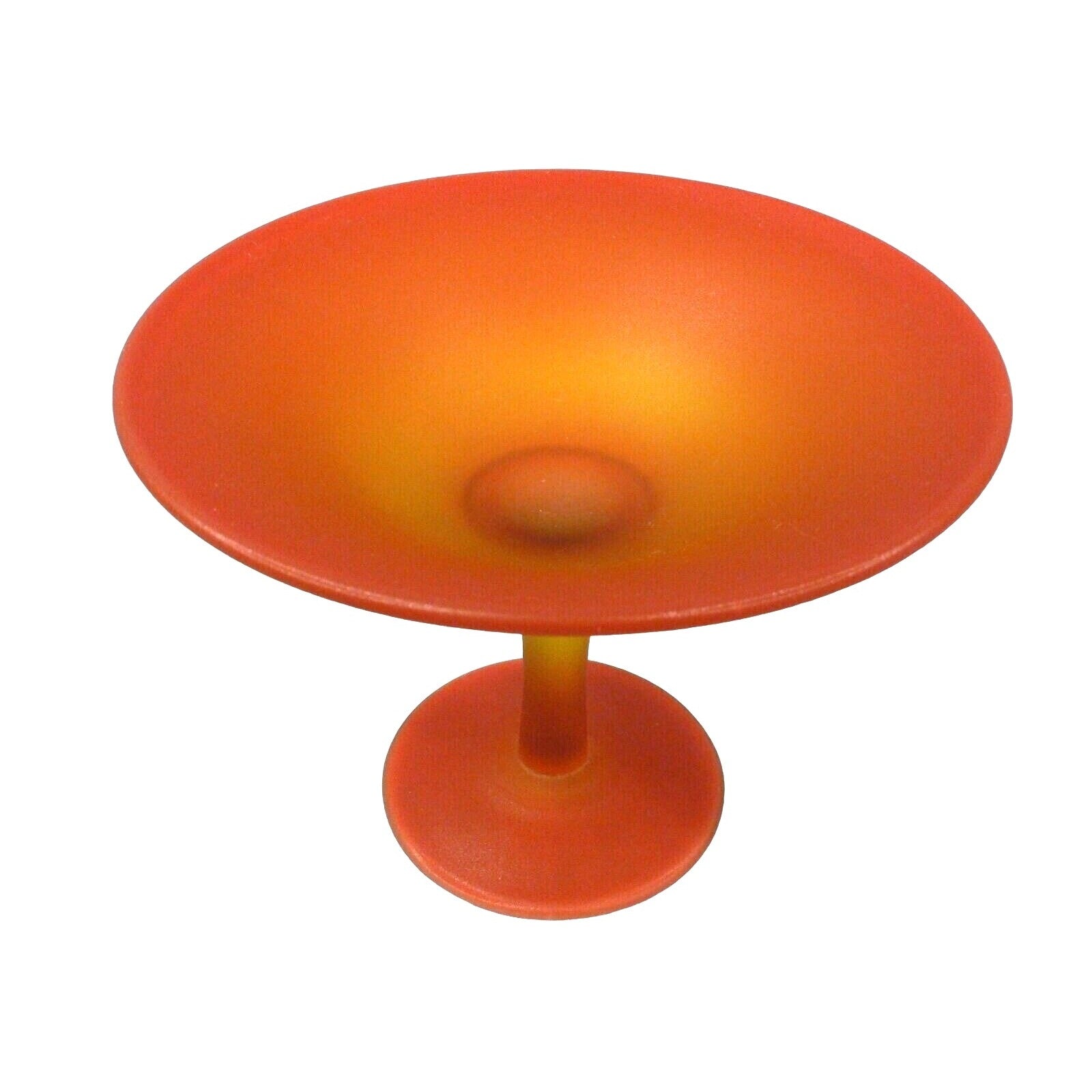 Dish Candy Nut Compote Retro Pedestal Style Matte Finish