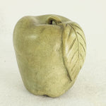 Load image into Gallery viewer, Faux Apple and Leaf Fruit Sage Green Ceramic Vintage Kitchen Home Decor 4&quot;
