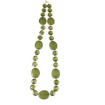 Load image into Gallery viewer, Necklace Ladies Fashion Jewelry Olive Green Vintage 32&quot; Extendable
