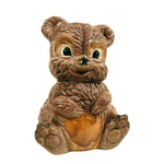 Load image into Gallery viewer, Ceramic teddy bear planter holder vintage 1959 back will hold baby items flowers
