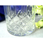 Load image into Gallery viewer, Glass Jam Honey Jar w Lid Geometric Cuts Vintage Kitchenware 5&quot;
