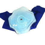 Load image into Gallery viewer, Murano Art Glass Bowl Folded Edges Italy Lavorazione Orig. Decal Swirled Colors
