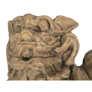 Figurine Asian Chinese Foo Dog Cast Resin Vintage Home Decor 6.5"