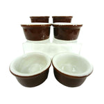 Load image into Gallery viewer, Hall Restaurant Ware Individual Bowl Set of 6 #362 Brown
