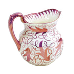 Load image into Gallery viewer, Wedgwood Creamer Pitcher  Purple Leaves Scroll Design Signed Numbered 4&quot;
